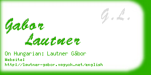 gabor lautner business card